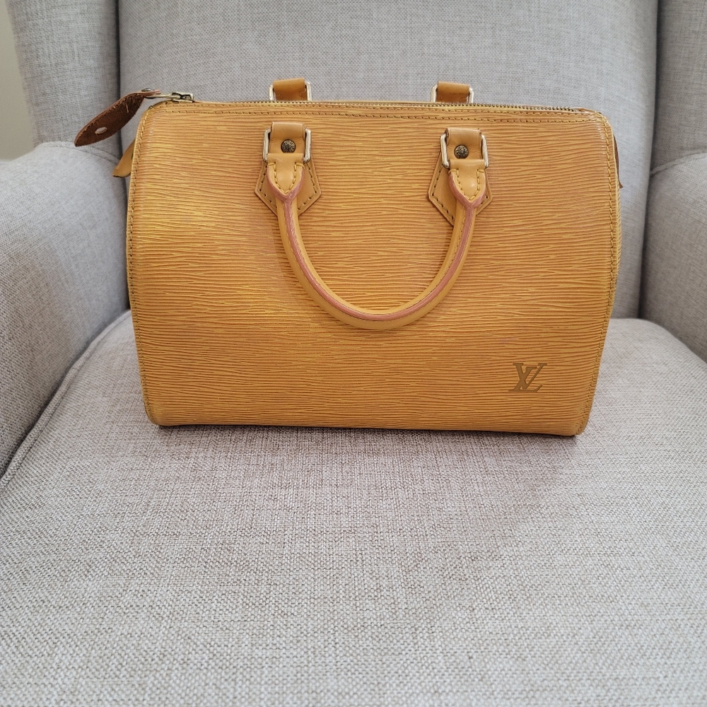 Louis Vuitton Epi Speedy 25 Yellow